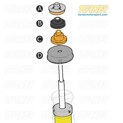 E90 rear clearance shock replacement