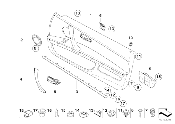 Interior Rubber Trim Ling In This Diagram Is The Driver Door Handle Available Bmw 3 Series E90 E92 Forum