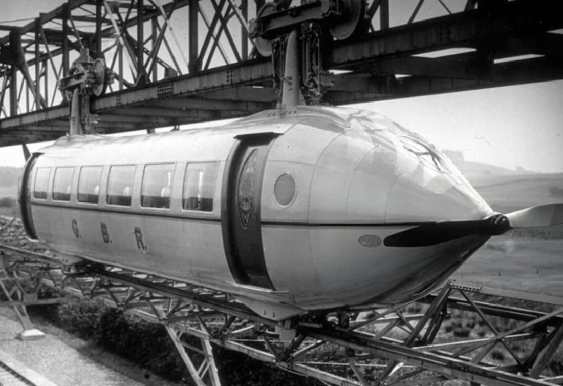 Name:  The Bennie Railplane being demonstrated in Glasgow. The Bennie Railplane was a form of rail tra.jpg
Views: 341
Size:  106.2 KB